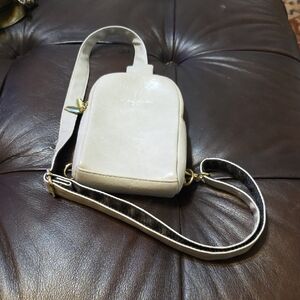 Inicat Travel Small Elegant Cream Crossbody Sling Bag.